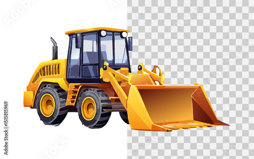 simple flat vector a bulldozer