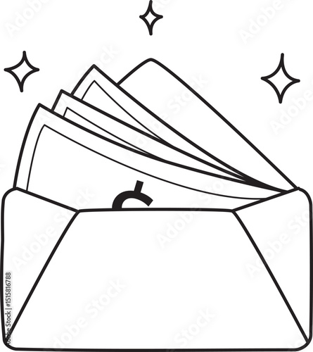 Coloring pages of money and finance collection. 