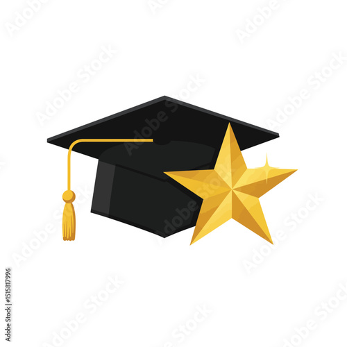 Graduation Class of 2018 greeting card and invitation template. Vector party invitation. Grad poster. vector illustration.