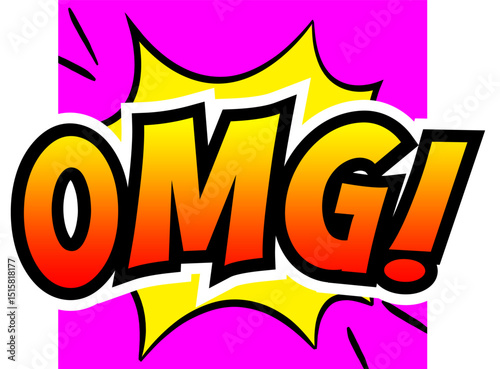Cartoon comic sign burst clouds. Speech bubble, OMG sign expression and pop art text frames. Comics mem expressions speech, superhero book OMG label. Isolated vector symbols set