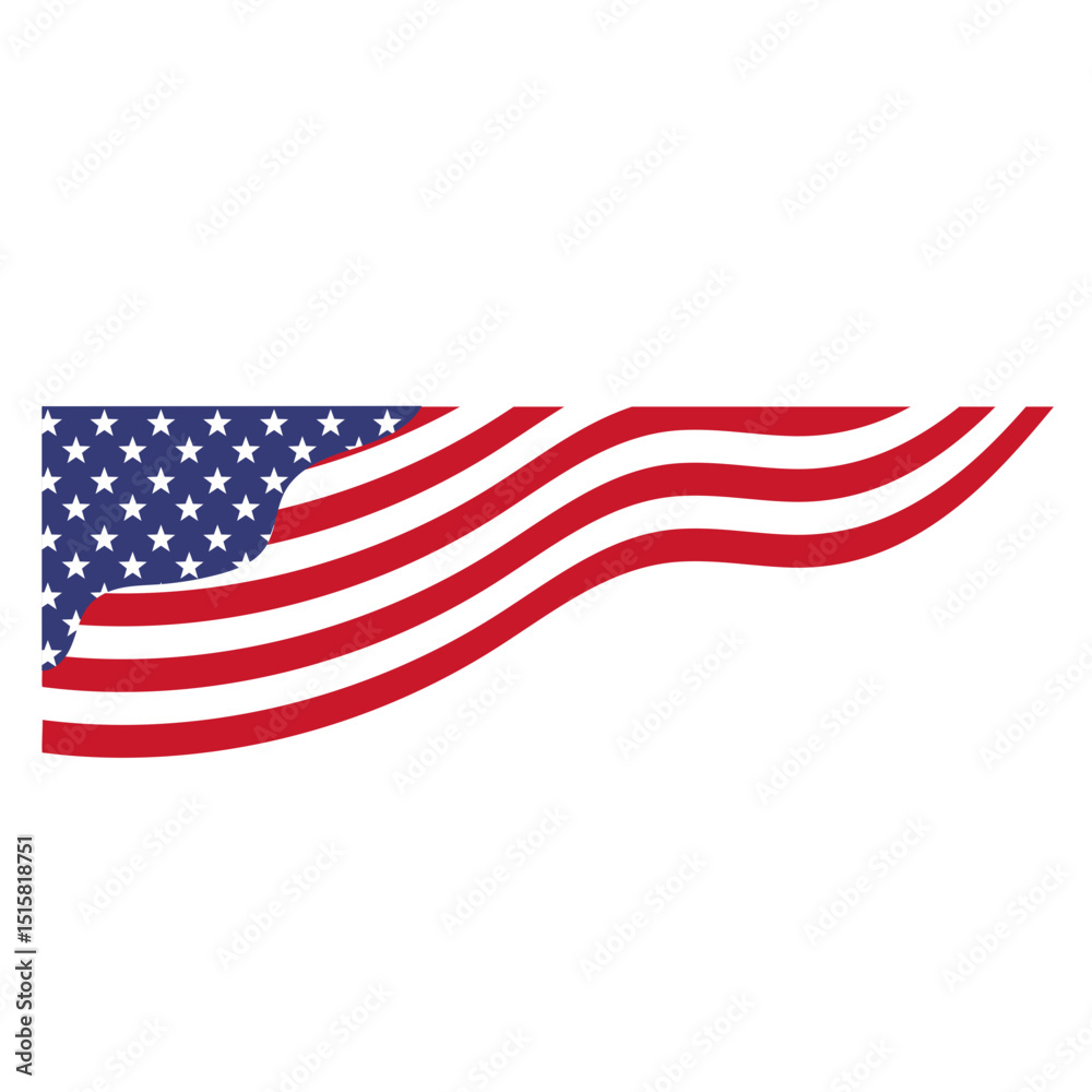 Fototapeta premium Happy Memorial Day USA Element
