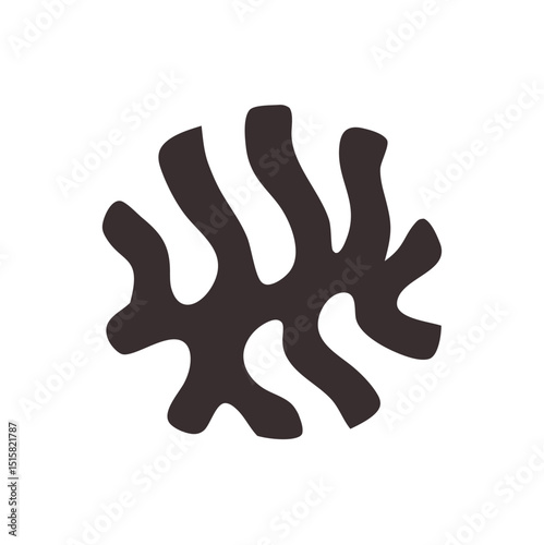 Abstract Leaf Vector Illustration