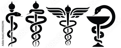 Medical Caduceus Vector Illustration