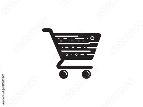 Shopping Cart Vector Icon – Purchase, Sale, and Digital Marketplace Icon.