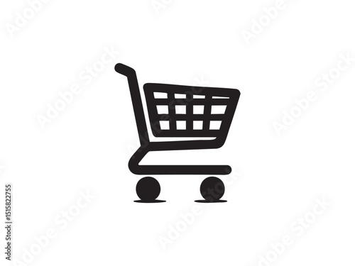Shopping Cart Vector Icon – Purchase, Sale, and Digital Marketplace Icon.