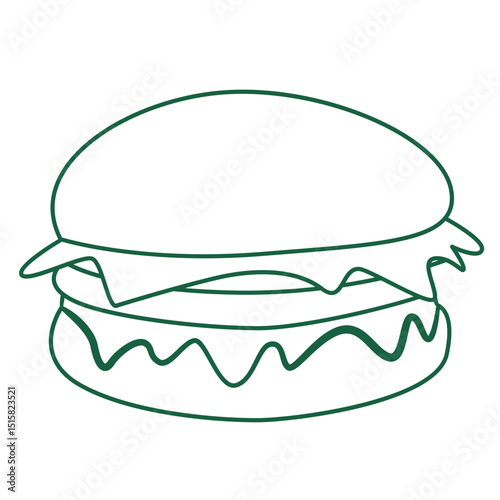 Fast Food Doodle Illustration
