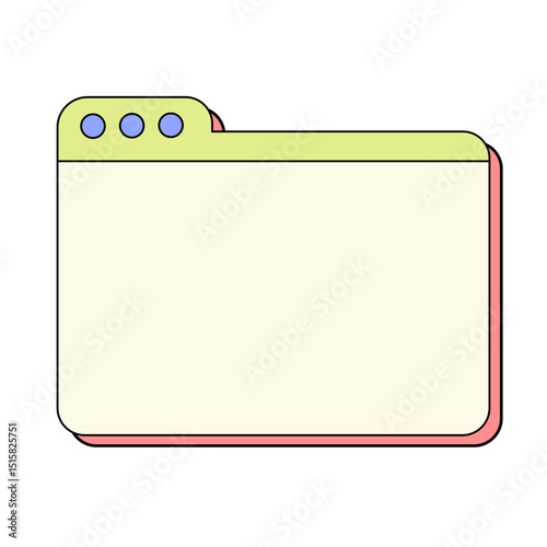 Webpage UI Frame Illustration