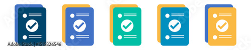 folder documents file icon with check mark