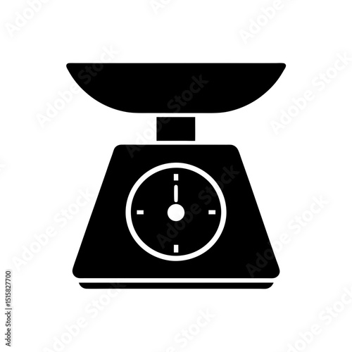Kitchen Scale Icon Vector Flat and Clean Look Isolated