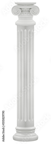 White ionic roman pillar