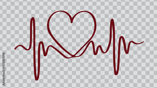 heart beat on ecg