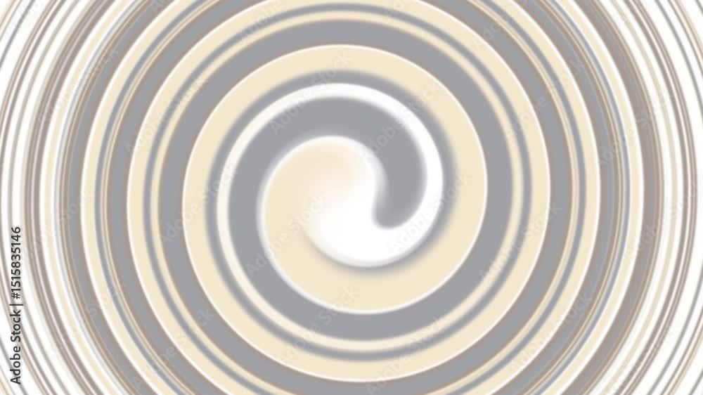 Spirale abstraite en tons beige et blanc