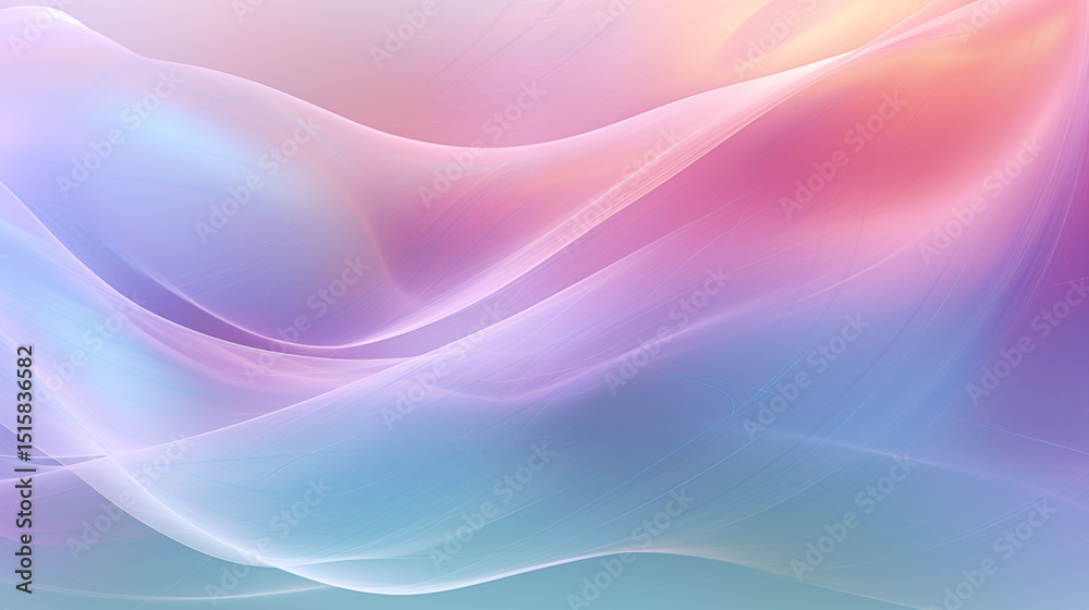 Obraz premium flowing waves, woven from shifting gradients of color,