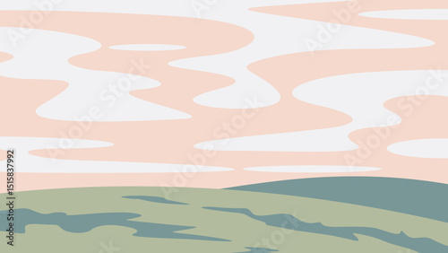 set nature natural mountain hill sky landscape field meadow outdoor travel color palette chart colour guide paint print modern creative graphic pattern art design illustration background scenery view