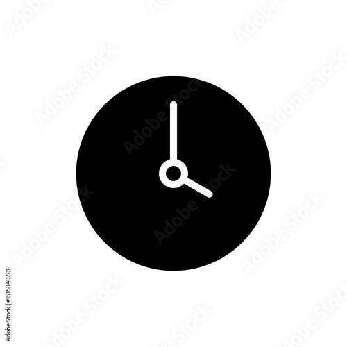Clock icon symbol for apps and websites. Time sign and symbol. watch icon