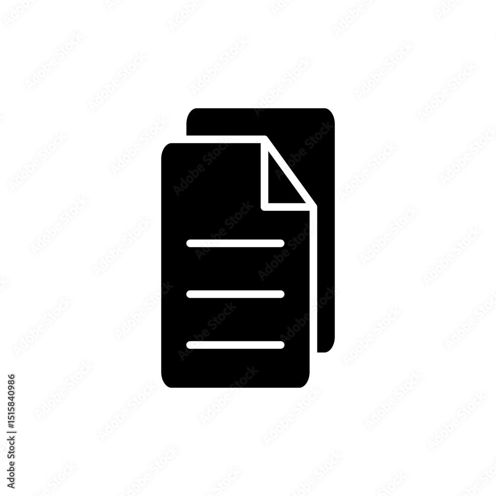 Document icon symbol for apps and websites. edit document. Paper sign and symbol. File Icon