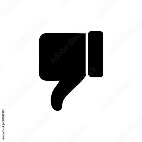 Dislike icon vector. dislike sign and symbol. Hand with thumb down