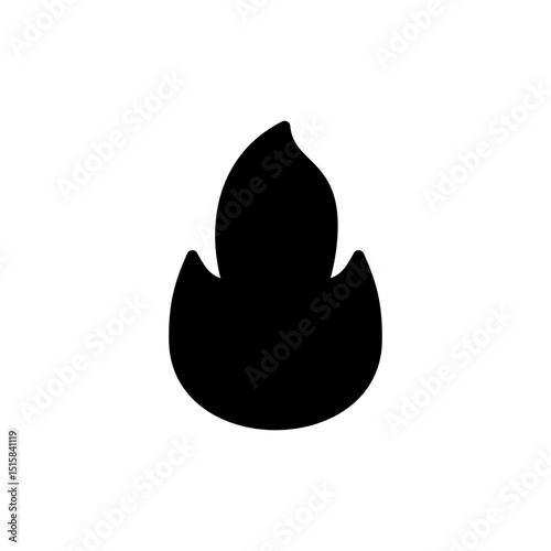 Fire icon symbol for apps and websites. fire sign and symbol