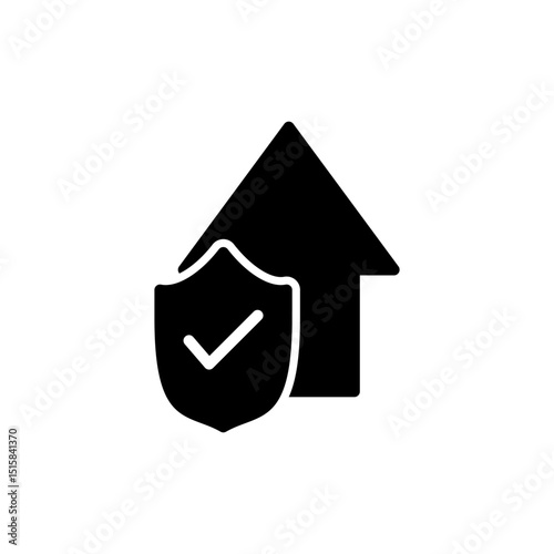 home insurance icon symbol for apps and websites. home protection sign and symbol