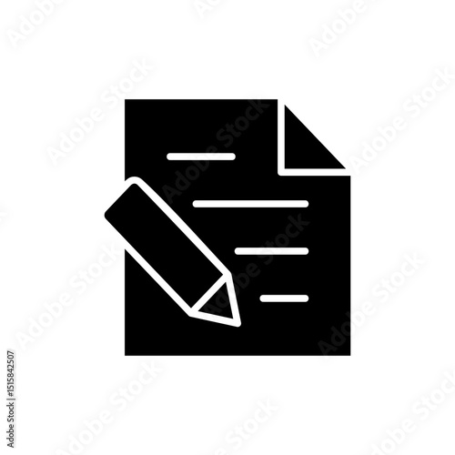 Note icon symbol for apps and websites. notepad sign and symbol