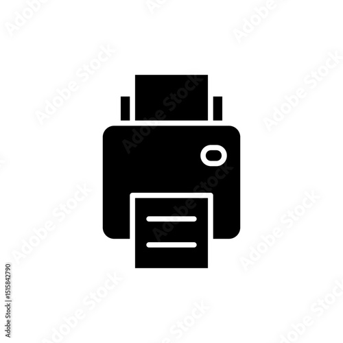 Print icon symbol for apps and websites. printer sign and symbol