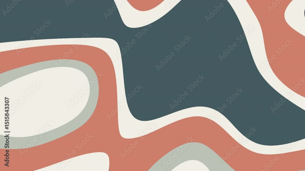 Abstrait géométrique, formes organiques, tons terreux