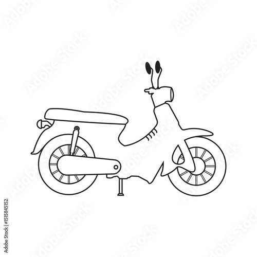 Motorcycle Silhouette Black Icon