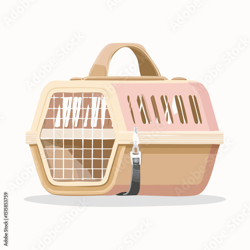 A pet travel carrier bag with mesh window and soft rounded shape