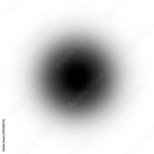 blurred black circle gradient fade