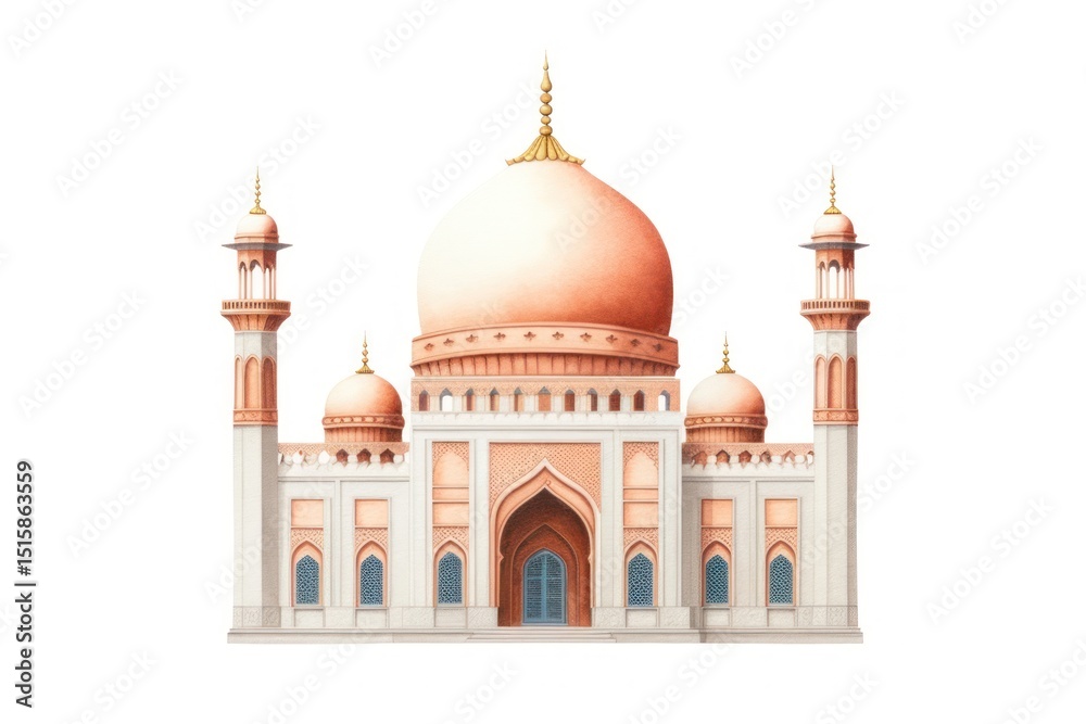 Obraz premium Mosque architecture building dome.