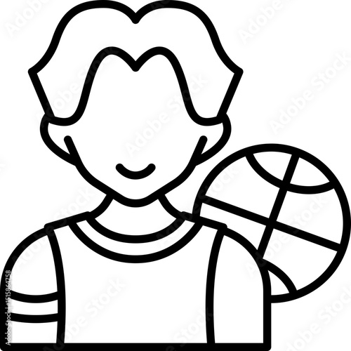 Basketball player icon