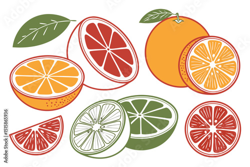 citrus fruit set