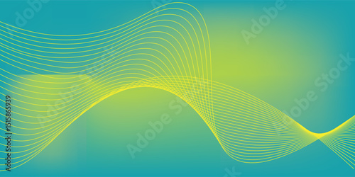 vector Abstract background light green modern corporate concept with light yellow color pattern can be edited wavy. modern art abstract