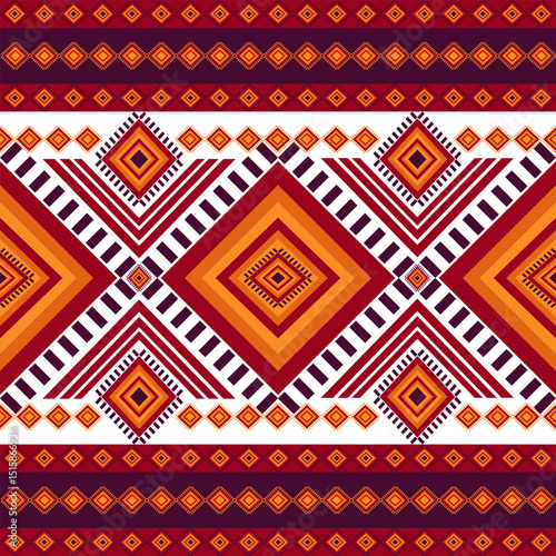 native fabric Ethnic seamless patterns 