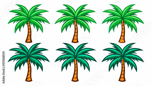 palm trees vector illustration