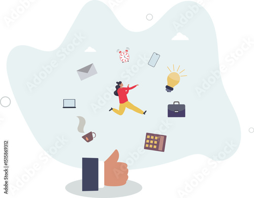 Skills set or competence and ability to success in work, career experience or knowledge for accountability, capability concept. character life .