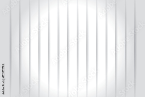 Abstract white vertical lines and shadows create an elegant and minimalistic modern background design.