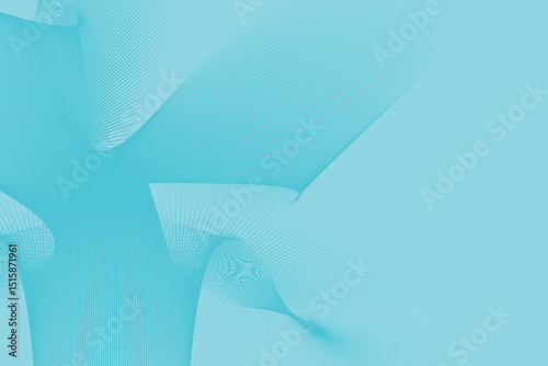 Modern digit thirteen created from wavy lines in a serene blue color scheme for various design projects.