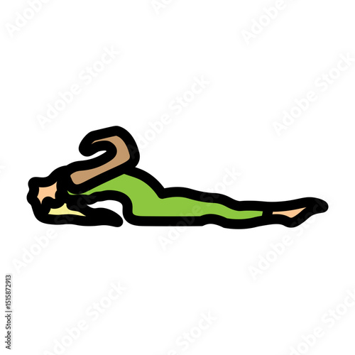Fish Pose Vector Filled Icon Design