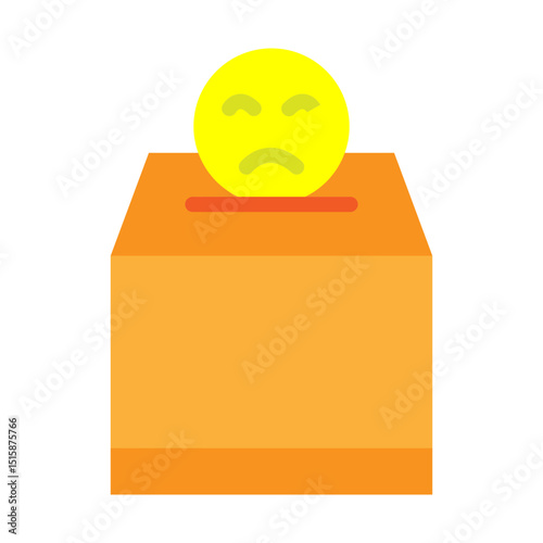 Complaint Box Vector Flat Icon Design