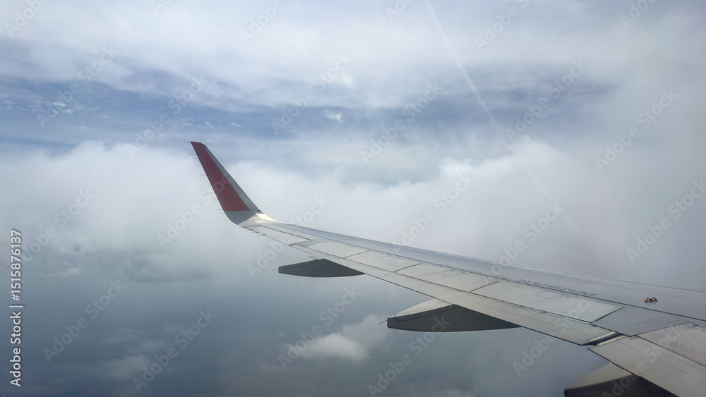 Obraz premium Views from the window of airplane