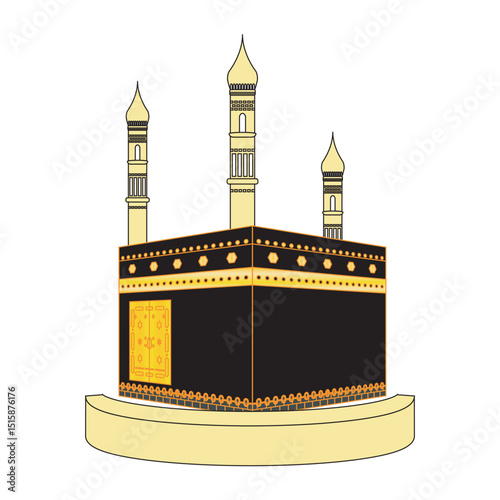 Islamic holy kaaba of hajj in mecca
