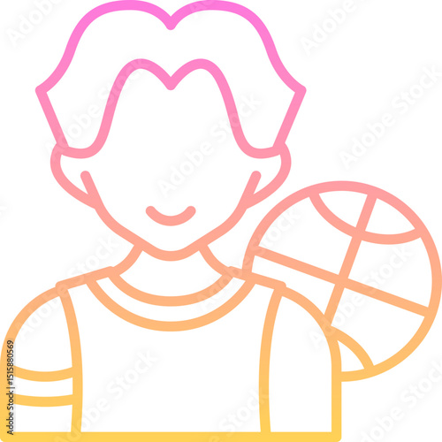 Basketball player icon