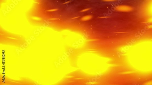 fire flame with big sparks 