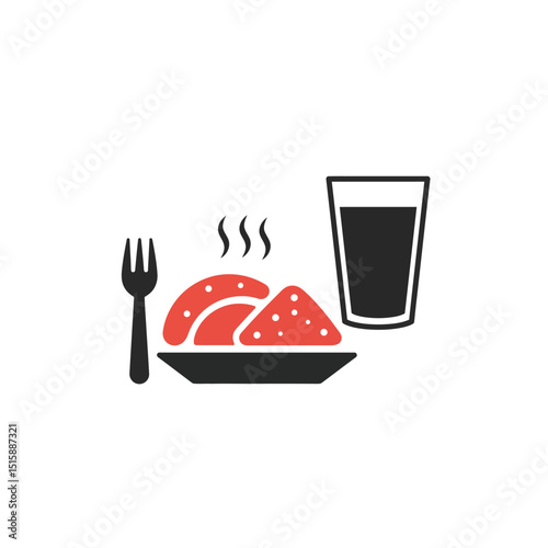 Fast food flat line icons set. Burger, fast snacks, sandwich, French fries, hot dog, Mexican burrito, pizza vector illustrations. Thin signs for restaurant menu.