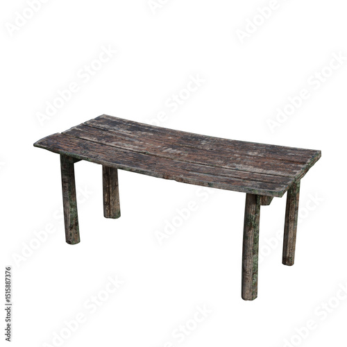 old wooden table