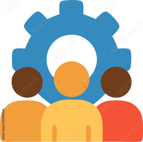 community service icon flat