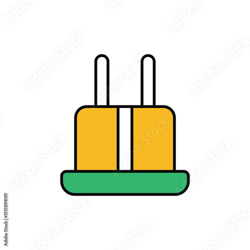 Travel Adapter Icon vector stock illustration