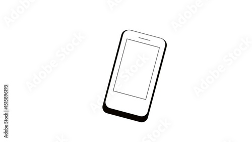 2d animation of a telecommunications smart device being shaken.