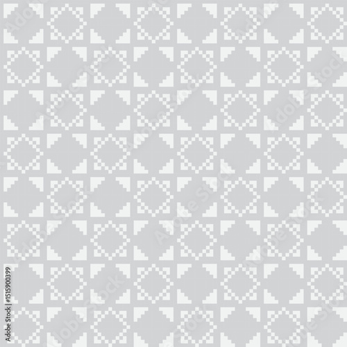 Monochrome Argyle Fair Isle Seamless Pattern Design